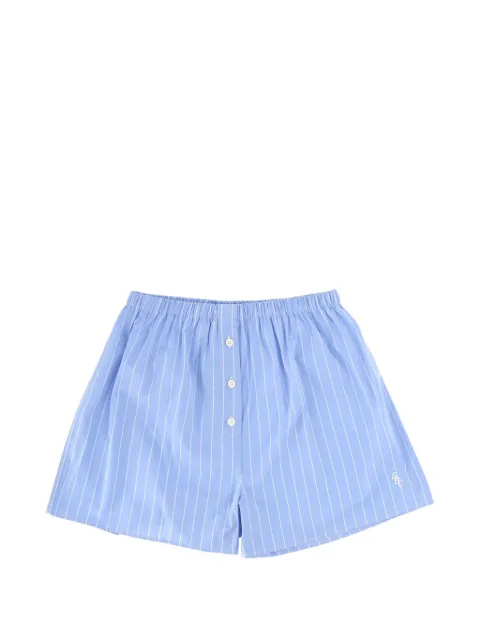 Sporty & Rich shorts con botones y motivo de rayas