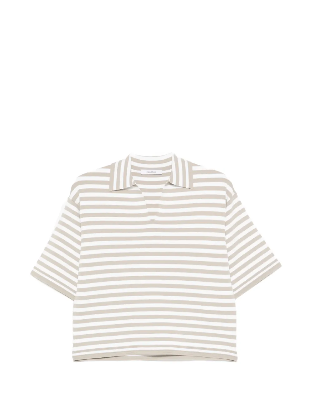 Max Mara striped V-neck T-shirt - Toni neutri