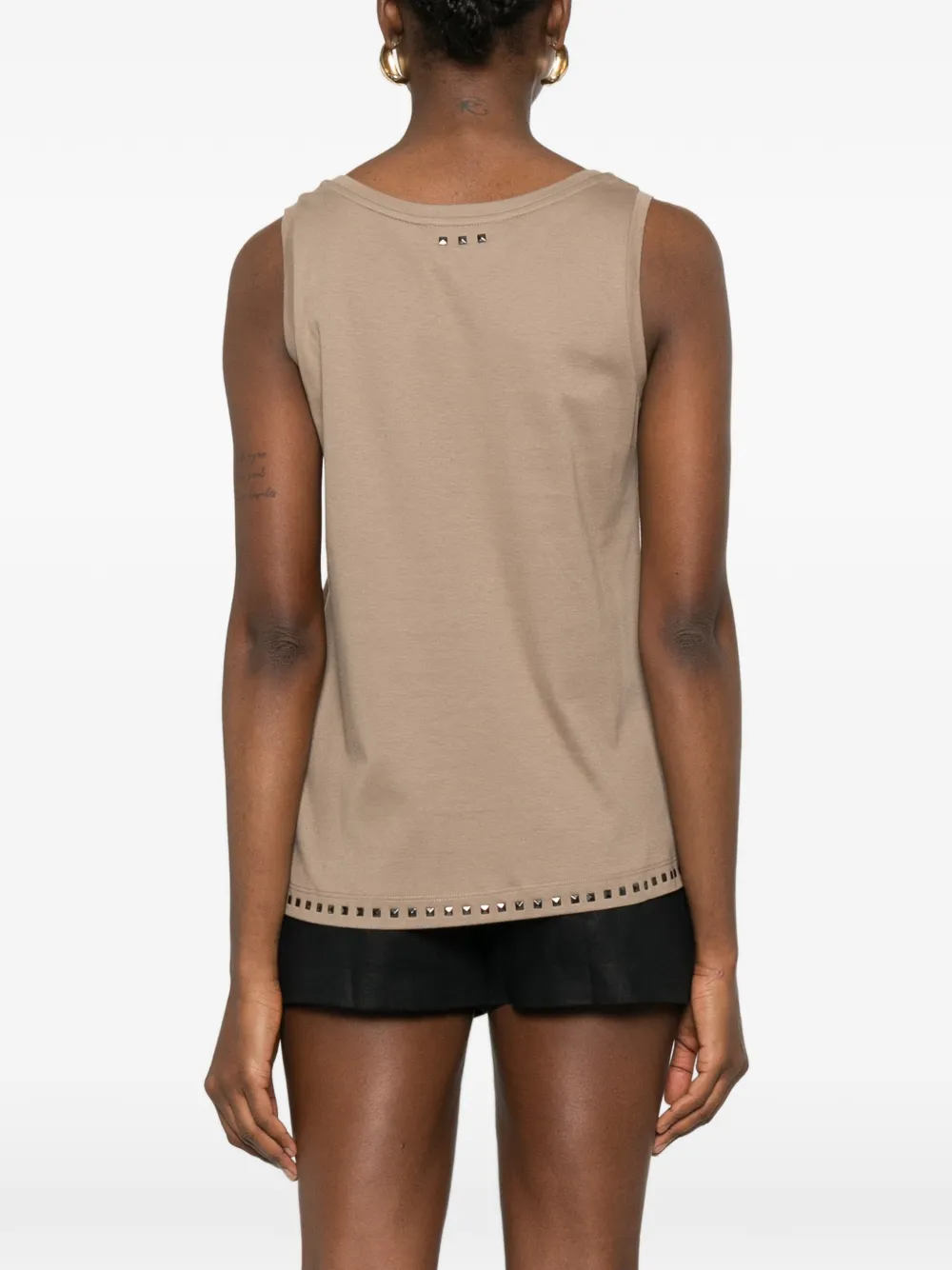 'S Max Mara Tanktop verfraaid met studs Bruin