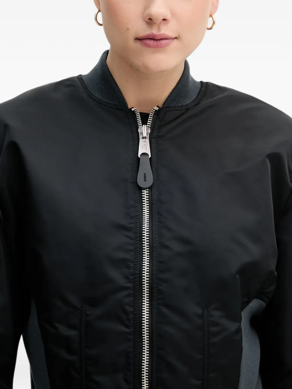 Alpha Industries Waisted MA-1 cropped bomber jacket Zwart