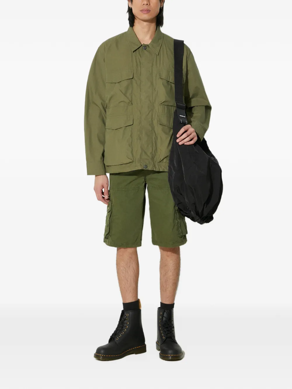 Alpha Industries Alpha cargoshorts met meerdere zakken Groen