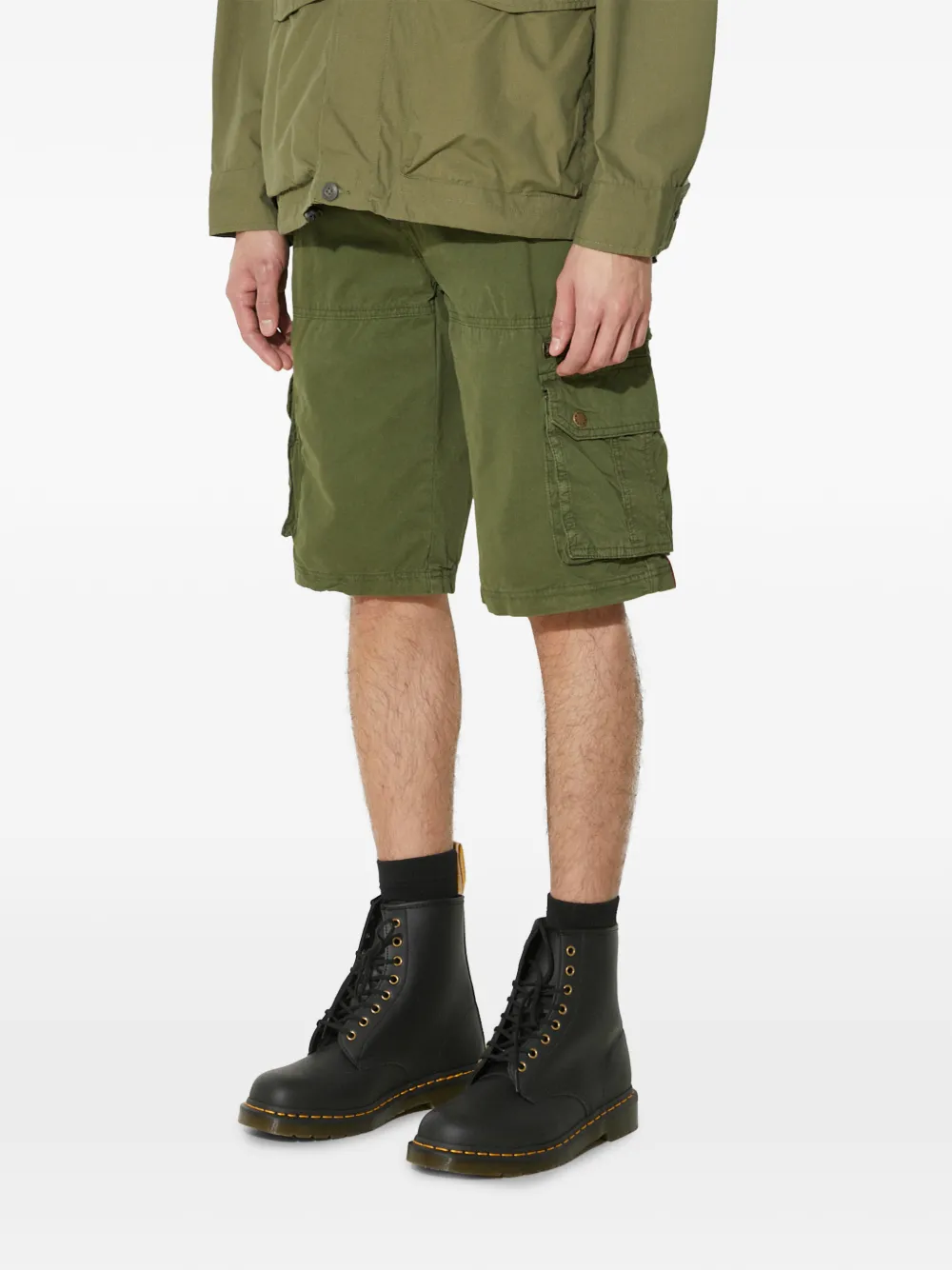 Alpha Industries Alpha cargoshorts met meerdere zakken Groen
