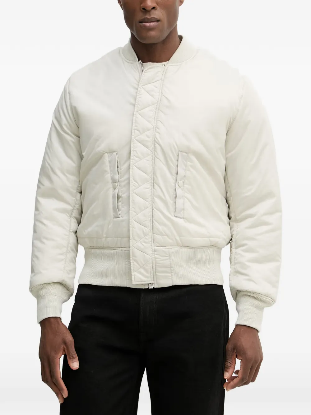 Alpha Industries Heritage bomberjack met rits Wit