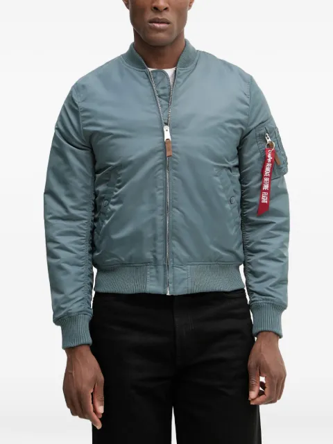 Alpha Industries zip-up bomber jacket