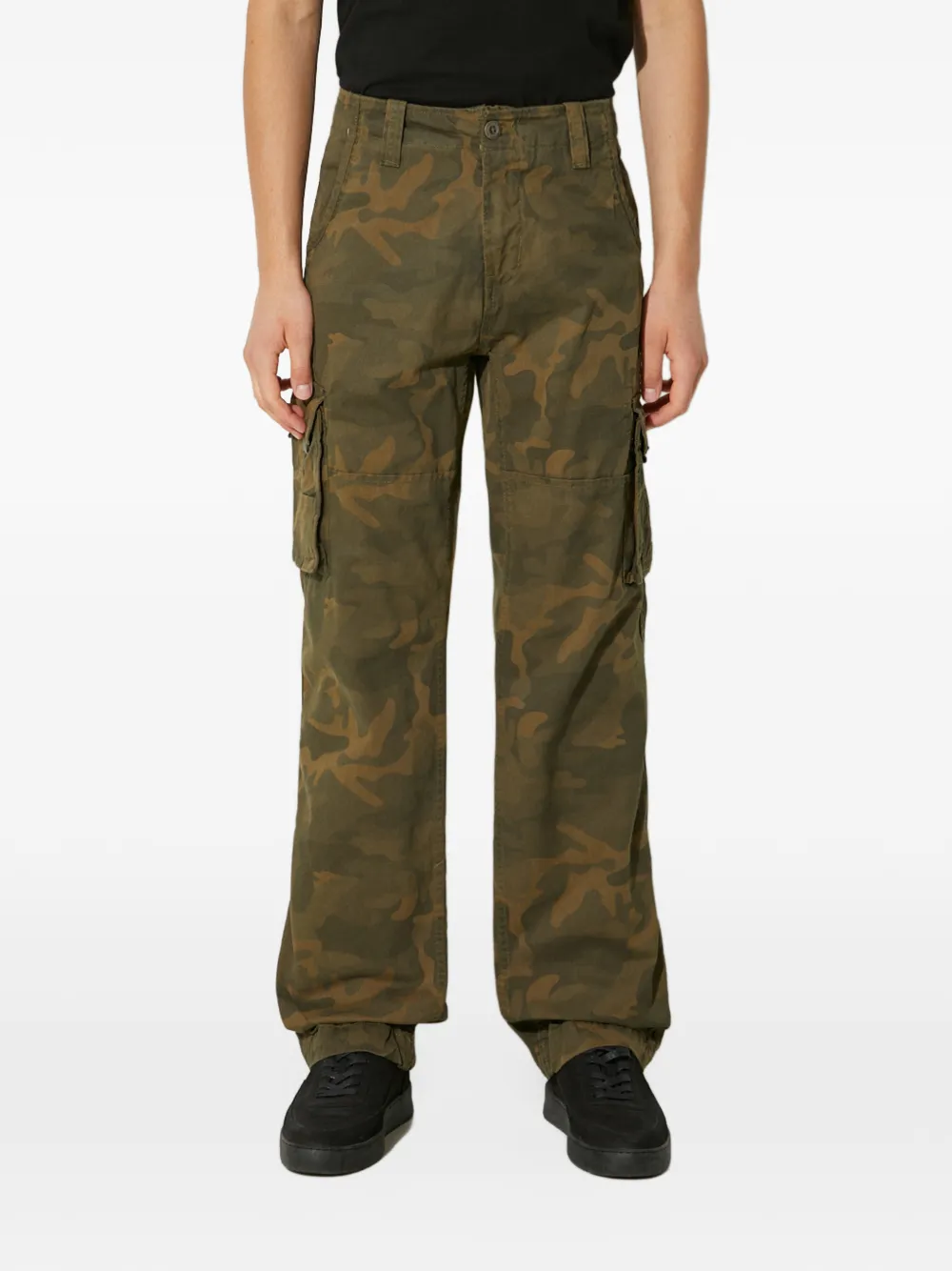 Alpha Industries Jet camouflage-print cargo pants - Vert