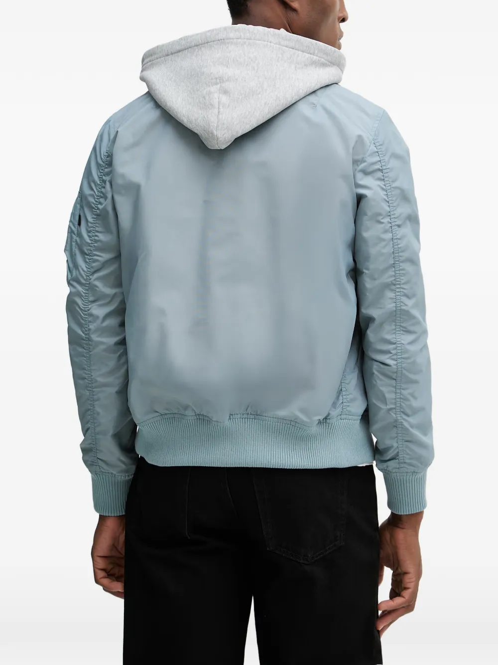 Alpha Industries MA-1 bomberjack met capuchon Blauw