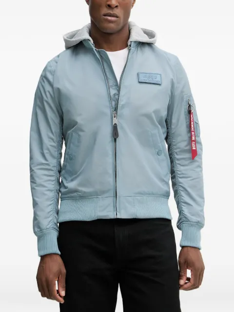 Alpha Industries hooded MA-1 bomber jacket