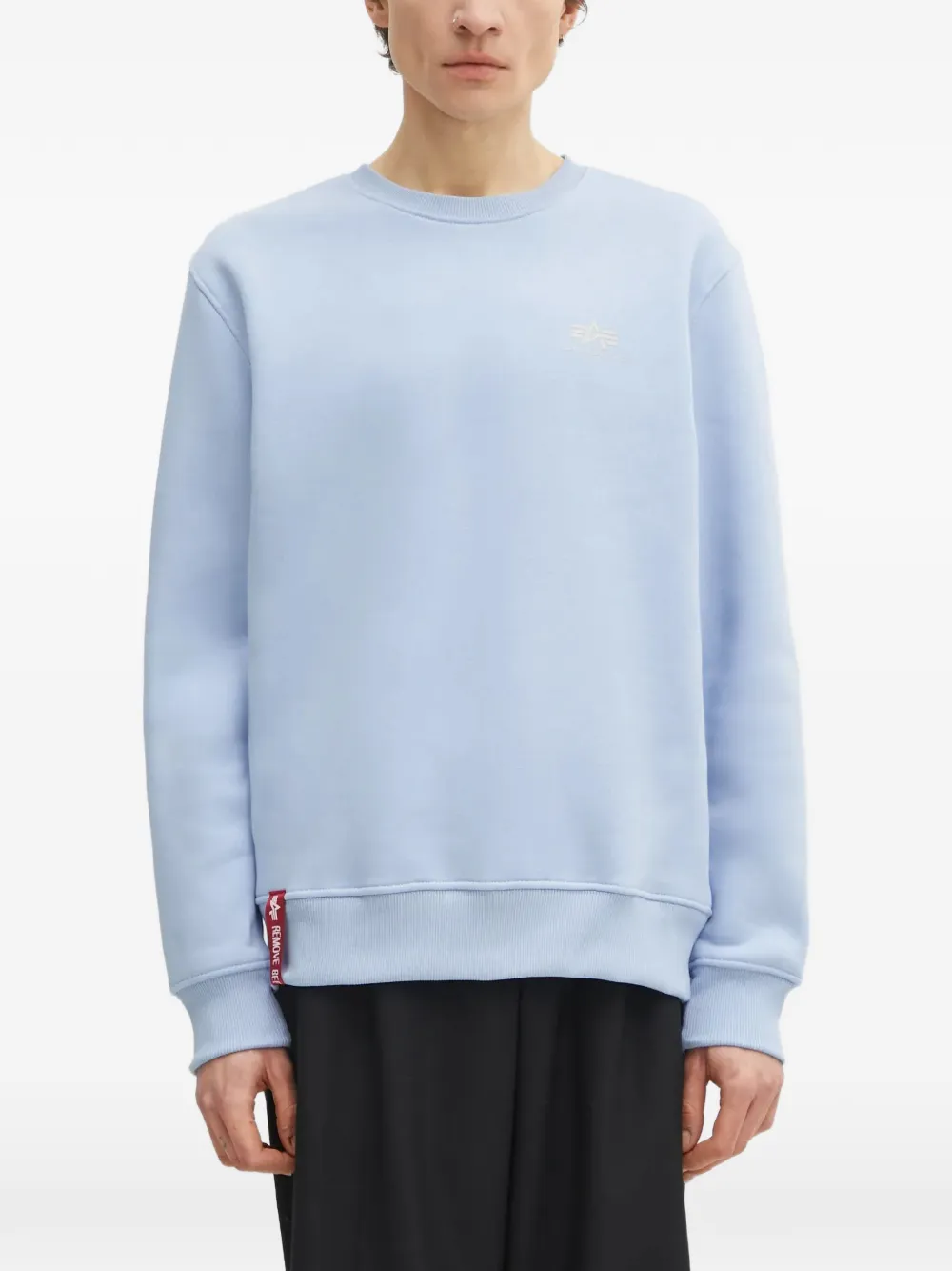 Alpha Industries Felpa con stampa logo - Blu