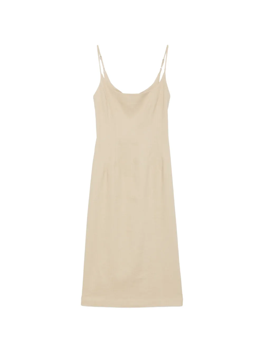 Alysi Abito midi con spalline sottili - Toni neutri