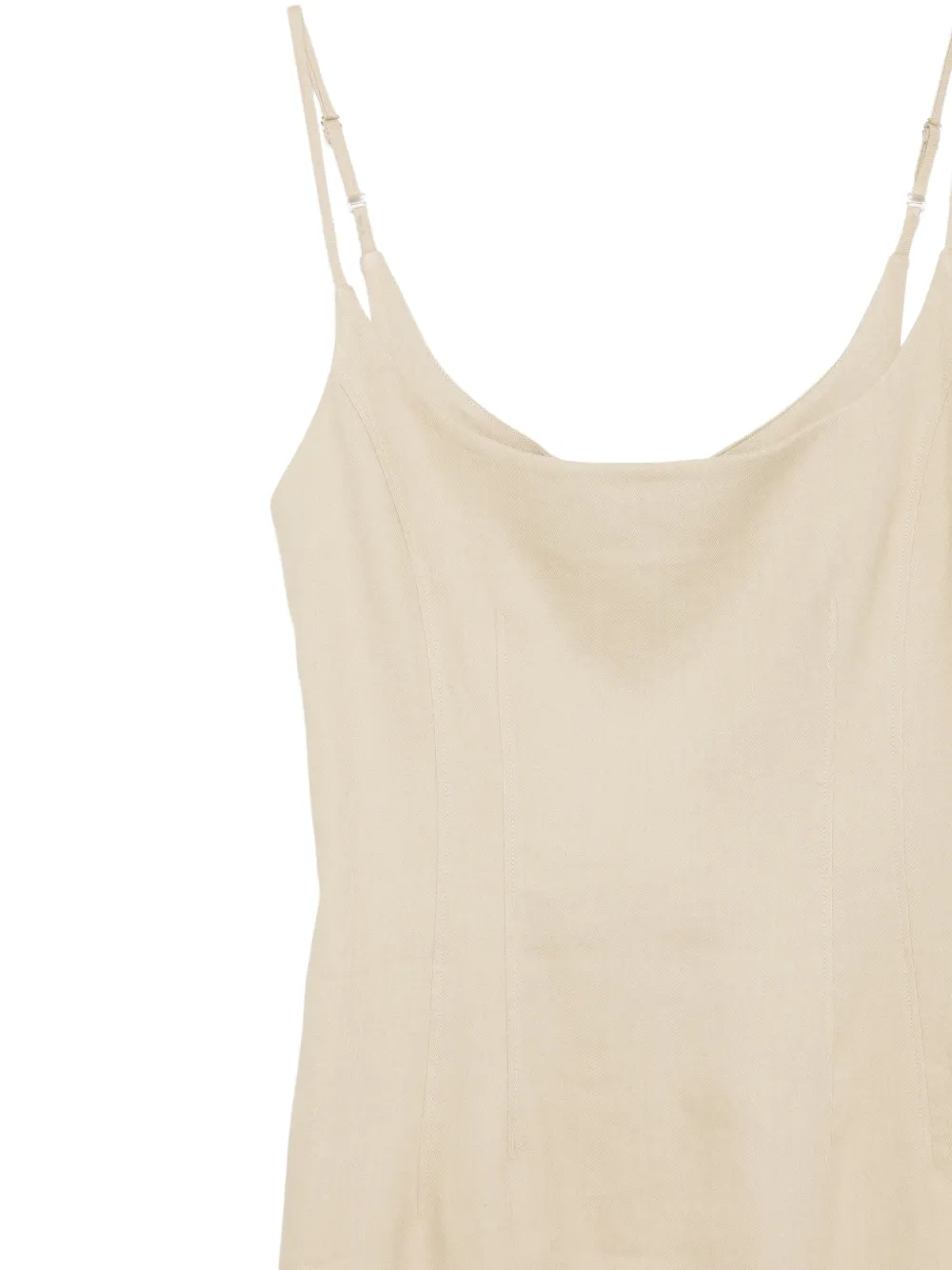  Alysi Spaghetti-strap Midi Dress - Neutrals 