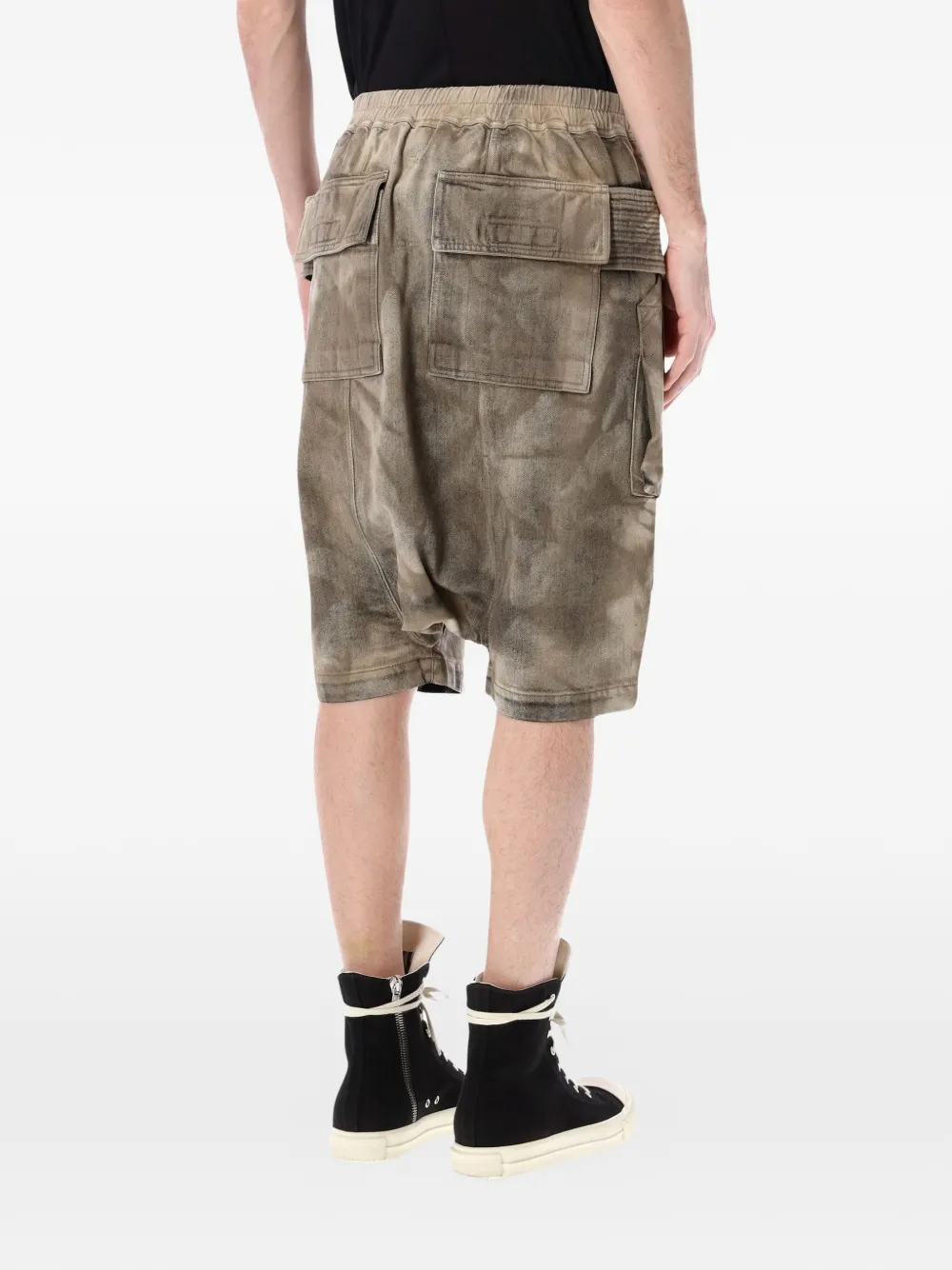  Rick Owens Drkshdw Creatch Cargo Shorts - Neutrals 