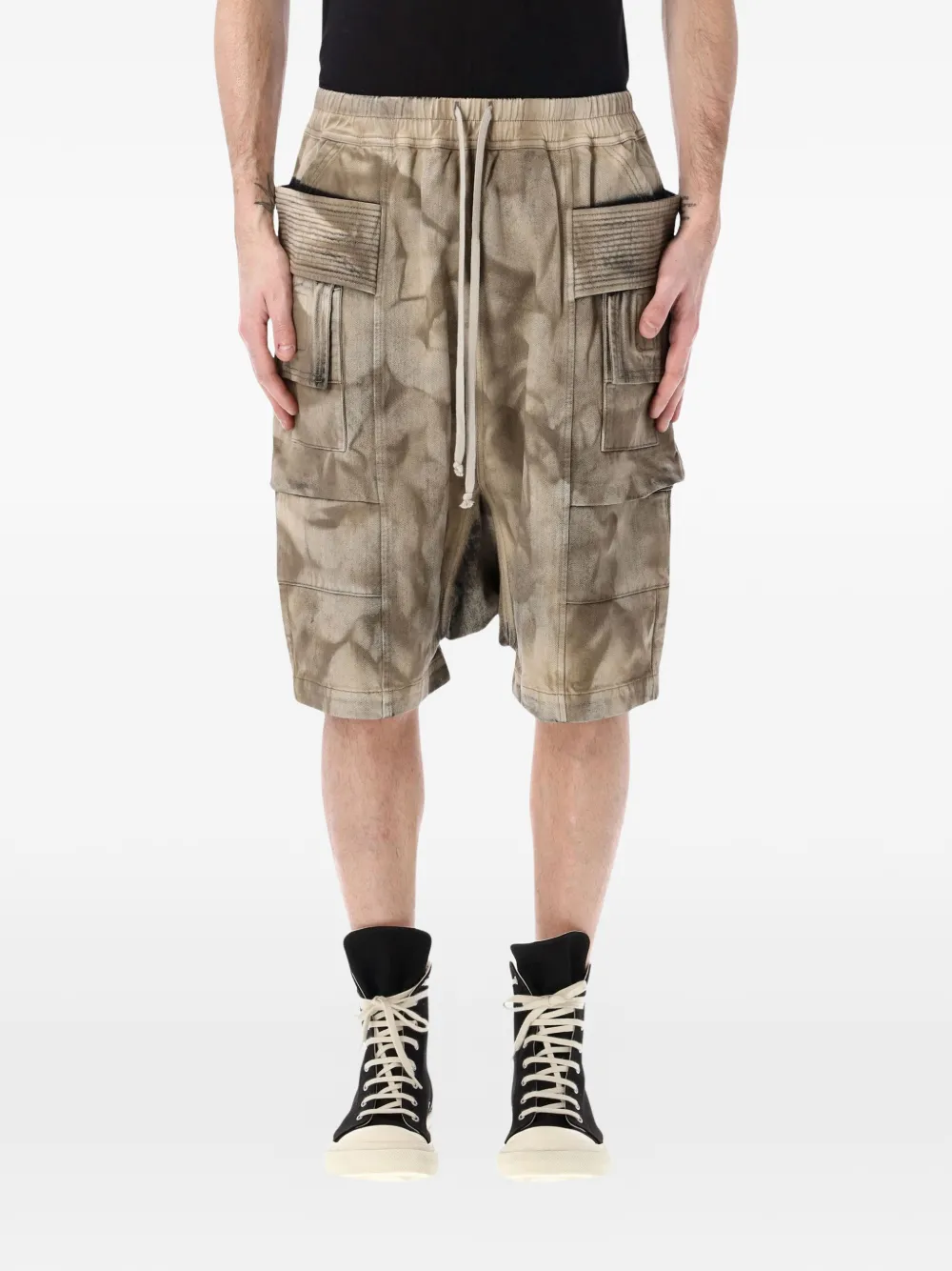 Rick Owens DRKSHDW Creatch cargo shorts - Toni neutri