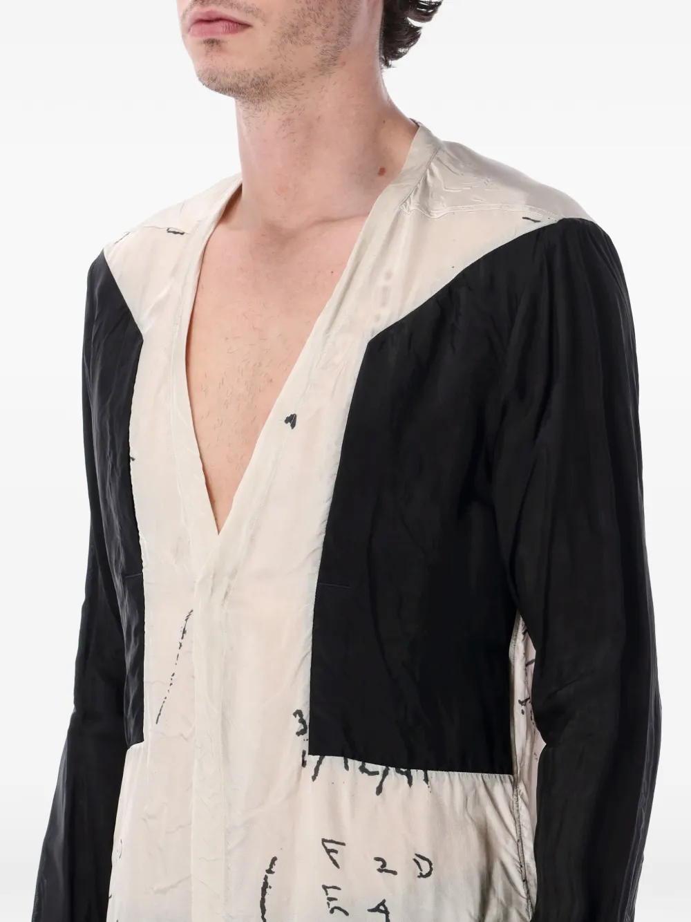 Rick Owens Larry Fogpocket overhemd met lange mouwen Beige