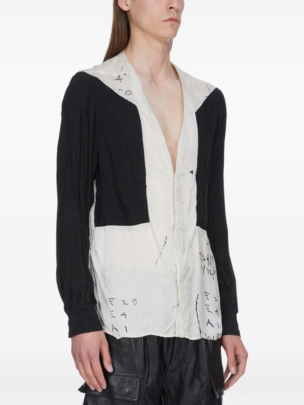 Rick Owens Larry Fogpocket overhemd met lange mouwen Beige