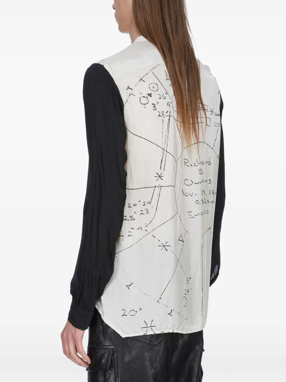 Rick Owens Larry Fogpocket overhemd met lange mouwen Beige