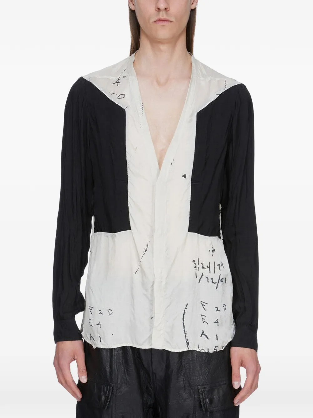 Rick Owens Larry Fogpocket long-sleeve shirt