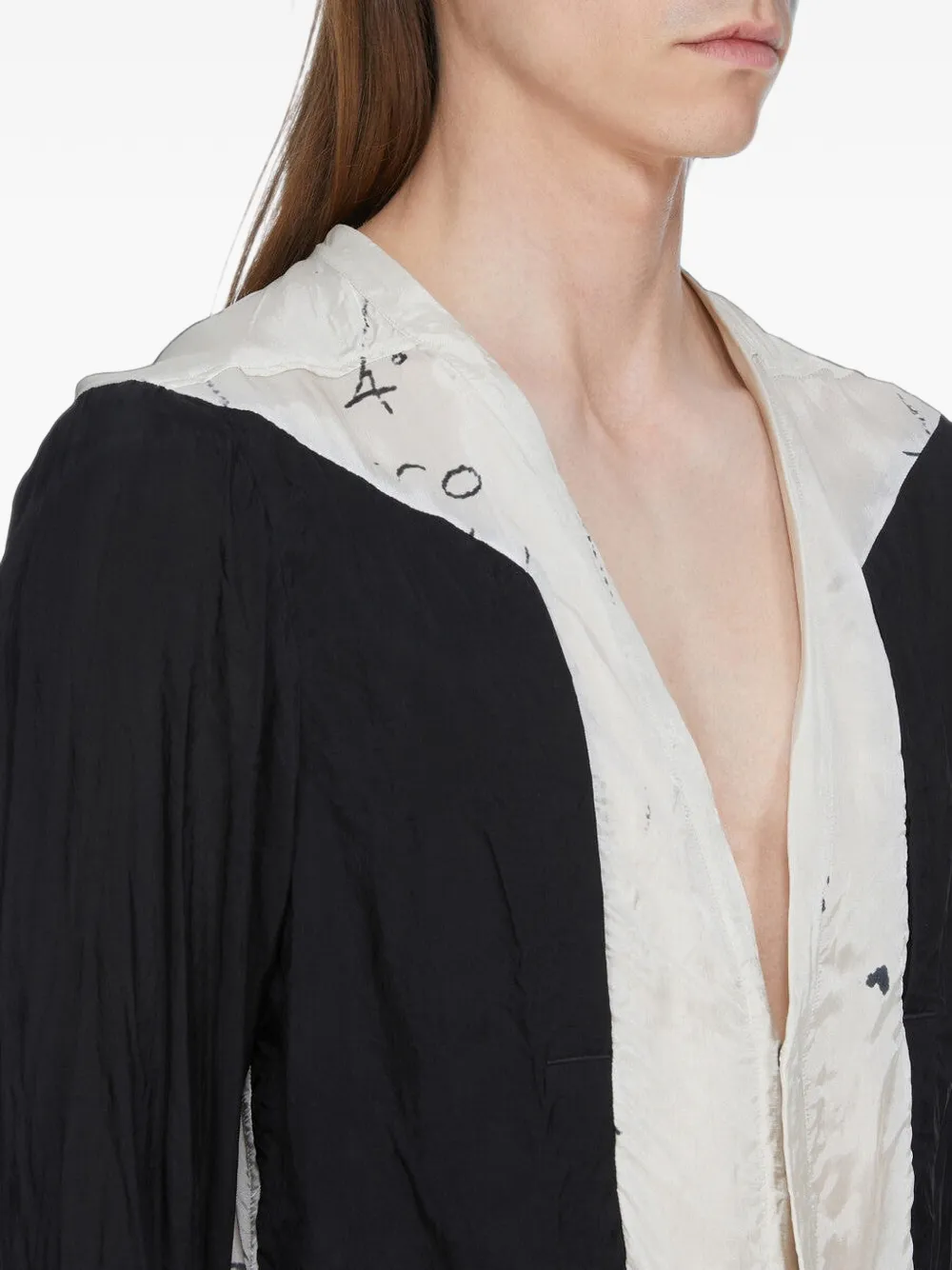 Rick Owens Larry Fogpocket overhemd met lange mouwen Beige