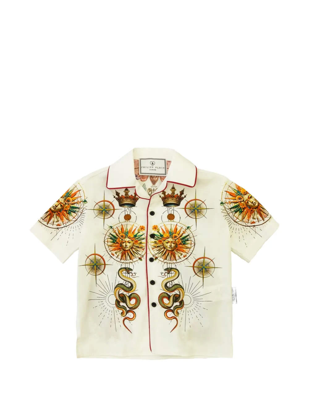 Philipp Plein Junior crown graphic shirt - Weiß