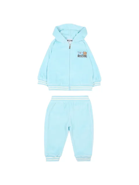Moschino Kids hooded striped babywear