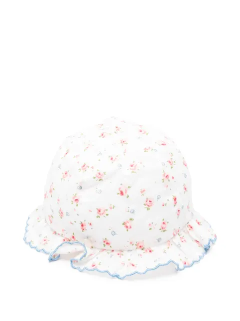 Tartine Et Chocolat floral-print ruffled hat
