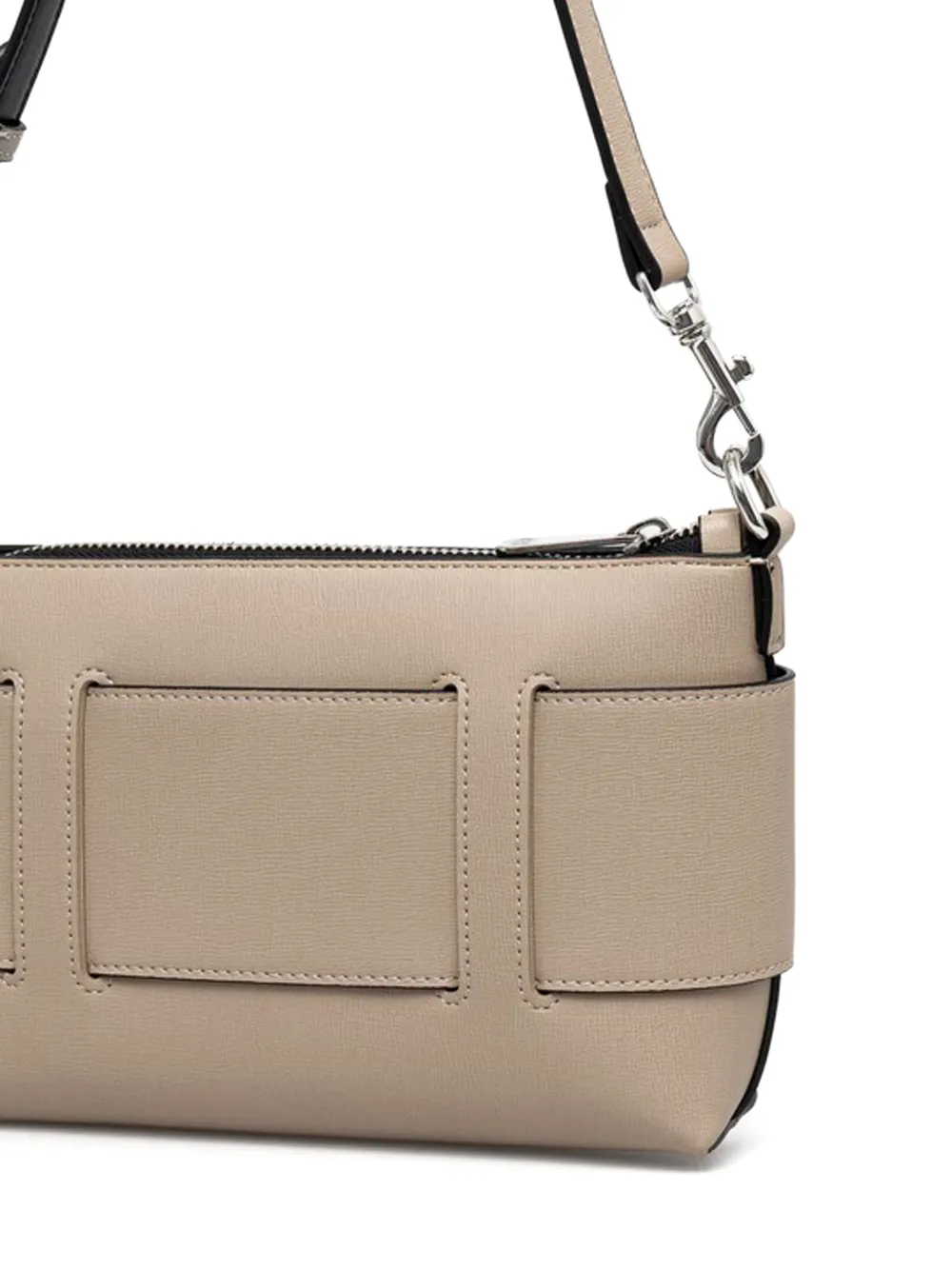 Armani Exchange Maxi-schoudertas met logo Beige