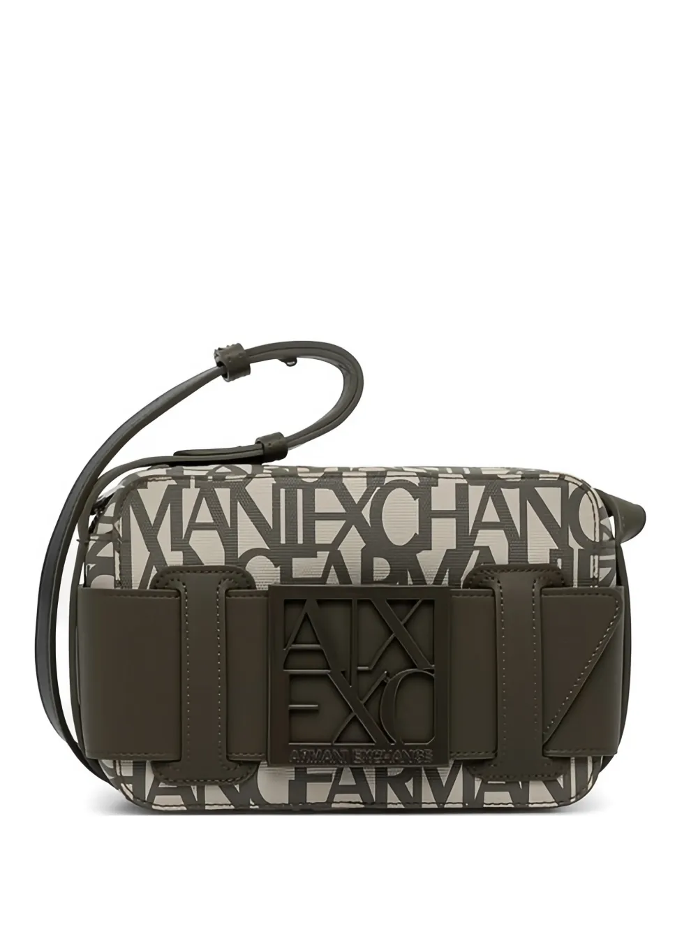 Armani Exchange logo-plaque cross body bag - Toni neutri