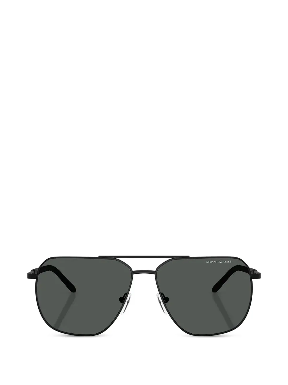 Armani Exchange double-bridge pilot-frame sunglasses - Nero