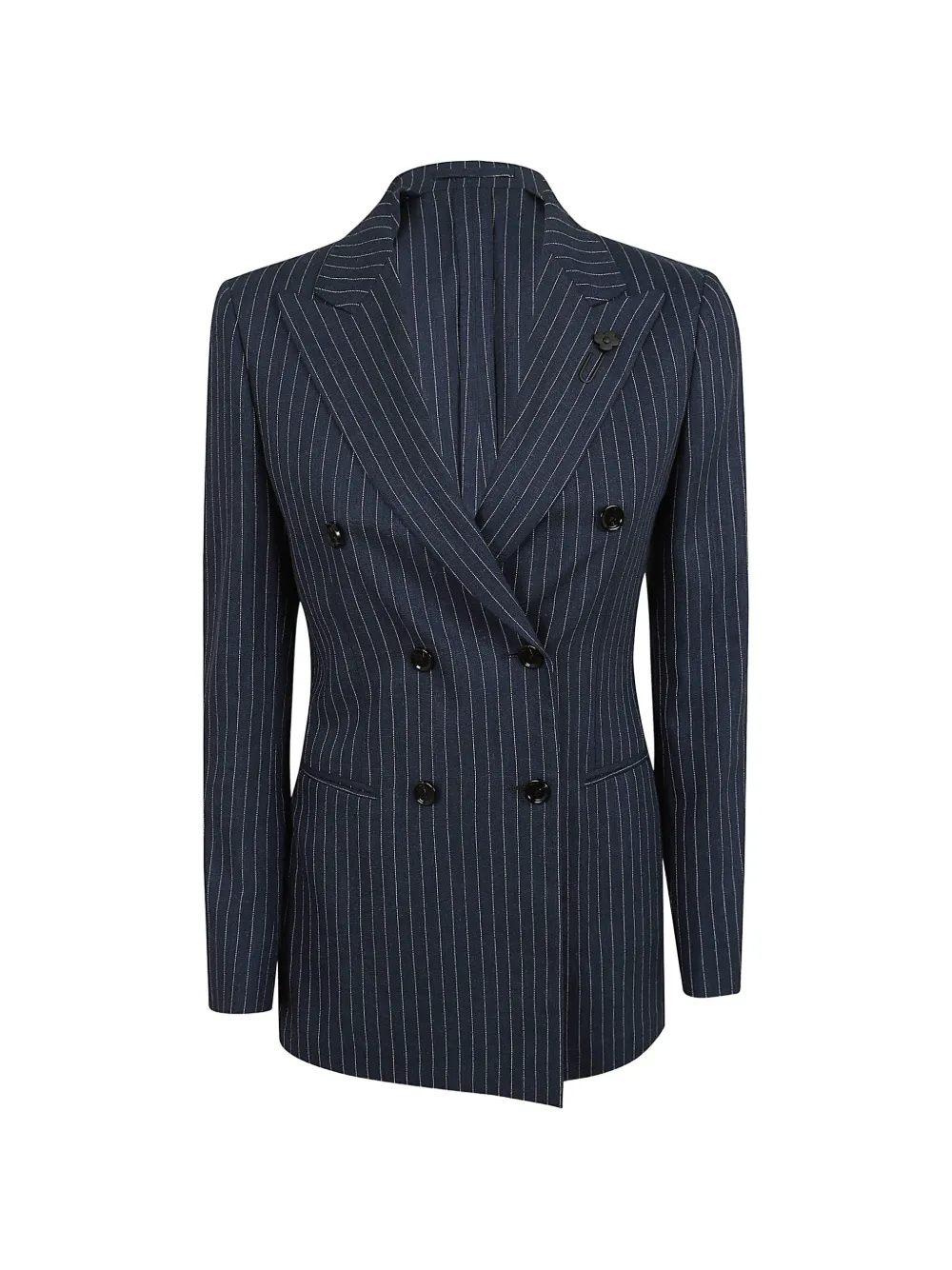 Lardini single-breasted pinstripe blazer - Blu