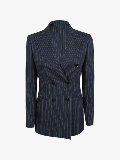 Lardini single-breasted pinstripe blazer