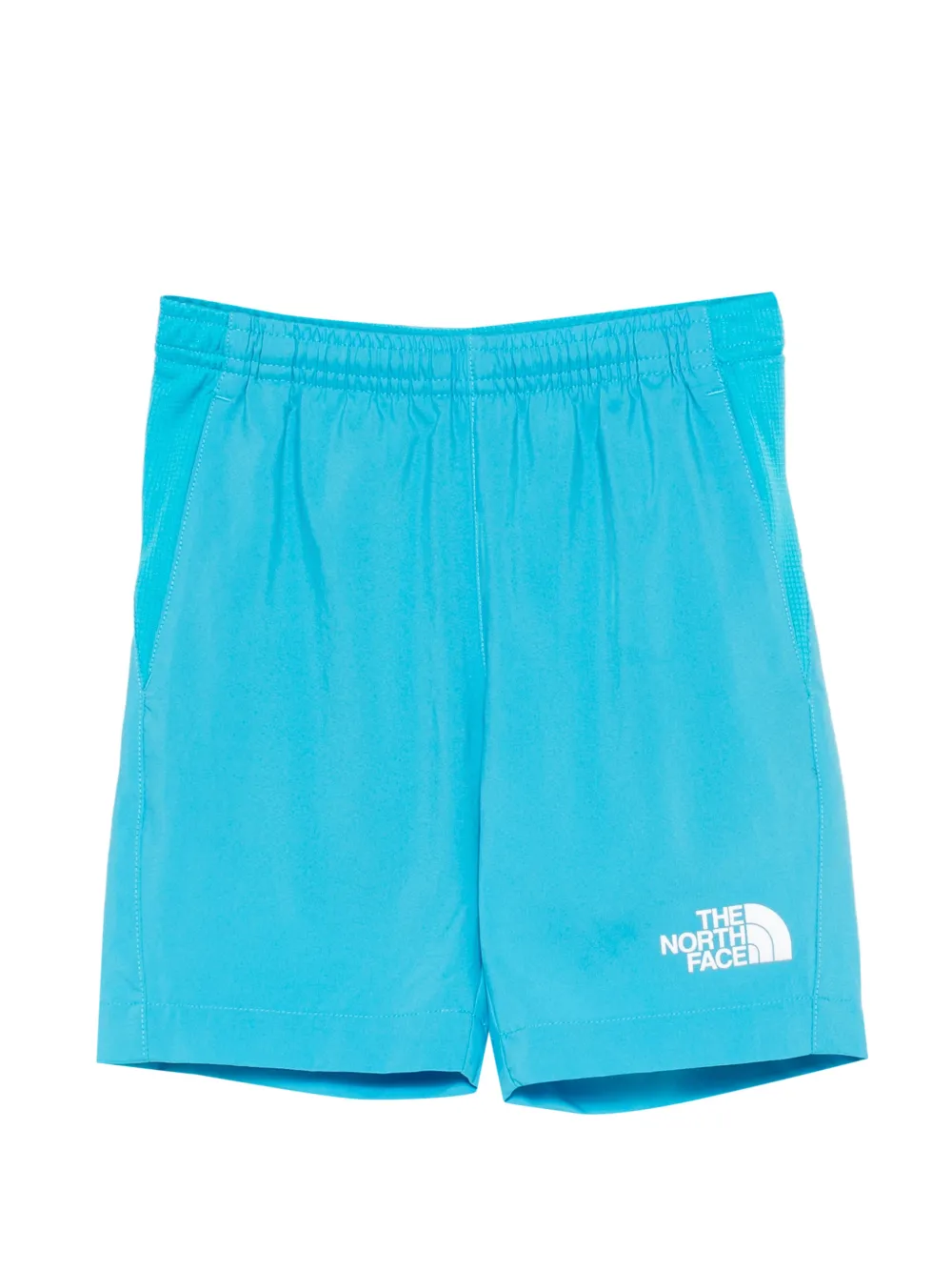 The North Face Kids logo-print shorts - Blu