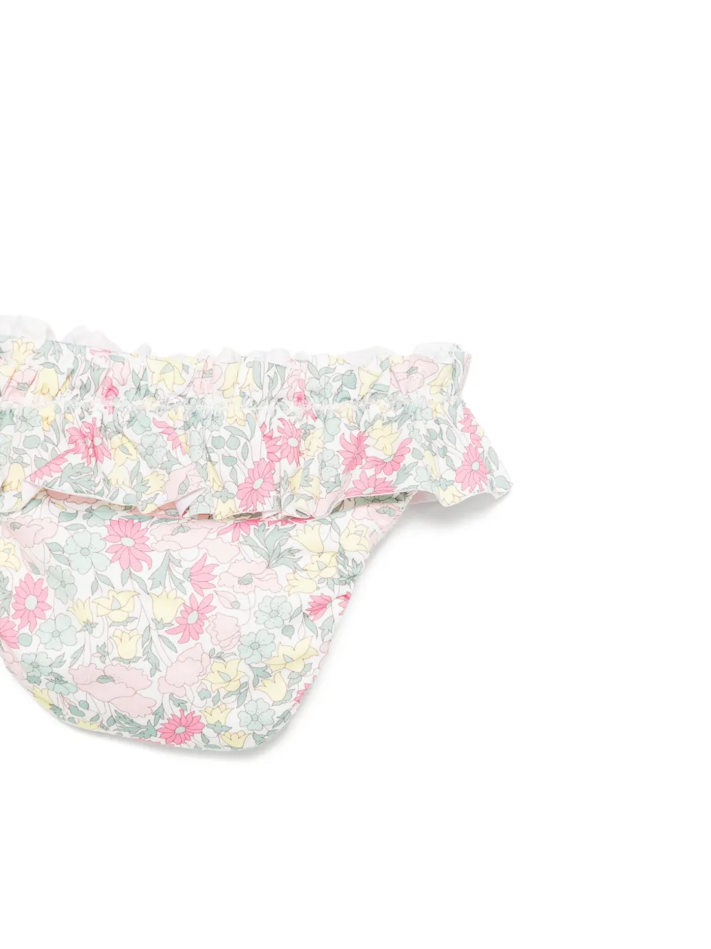Tartine Et Chocolat Bikinislip met ruches en bloemenprint Roze