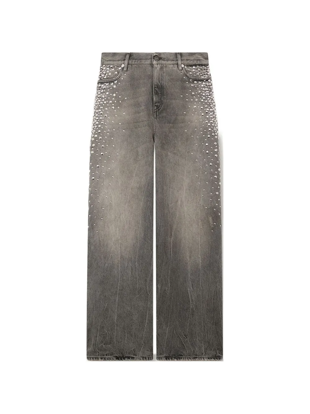 Golden Goose Melody stud degraded jeans - Grau