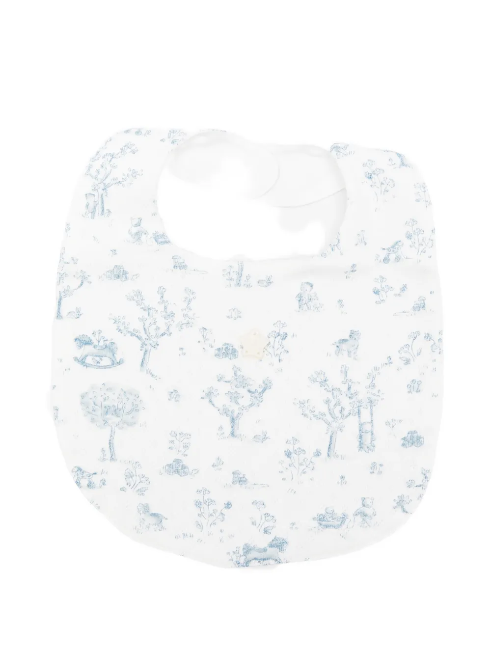Tartine Et Chocolat tree-print bib - Bianco