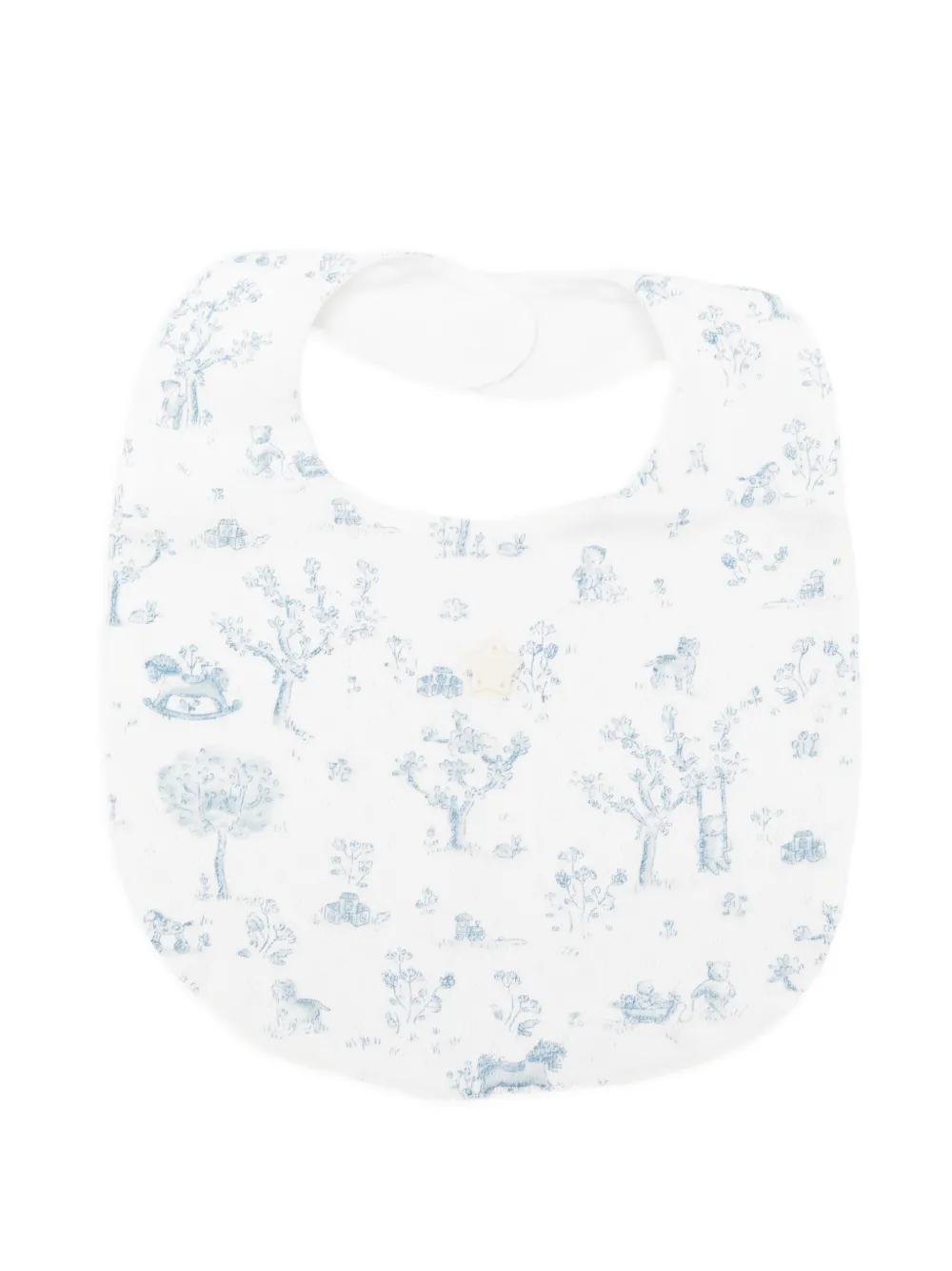 Tartine Et Chocolat tree-print bib - Weiß