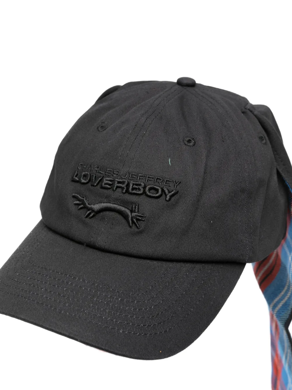Charles Jeffrey Loverboy bunny-ears Baseball Cap | Black | FARFETCH IN