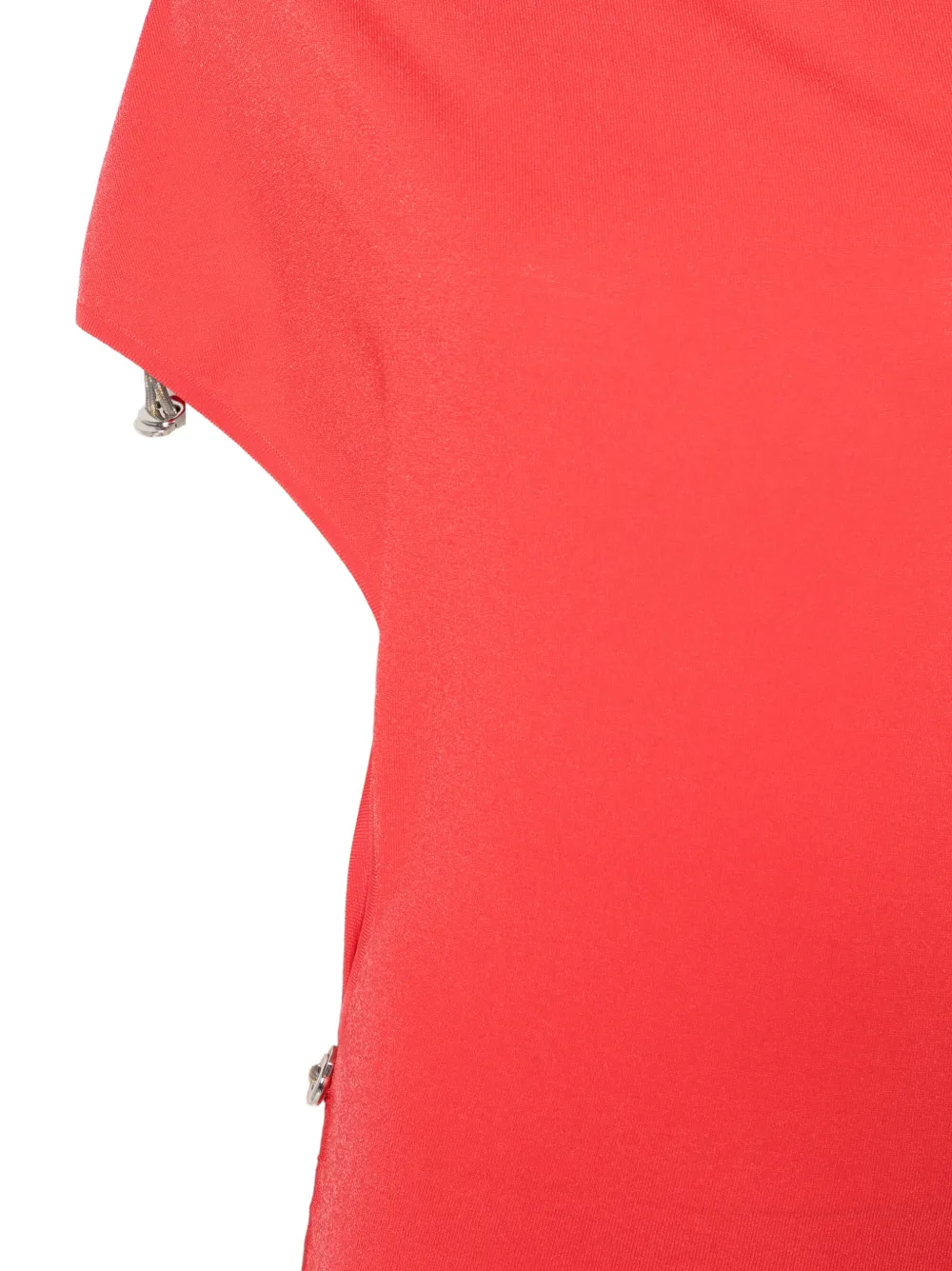 Coperni Gebreide jurk met verstelbare lengte Rood