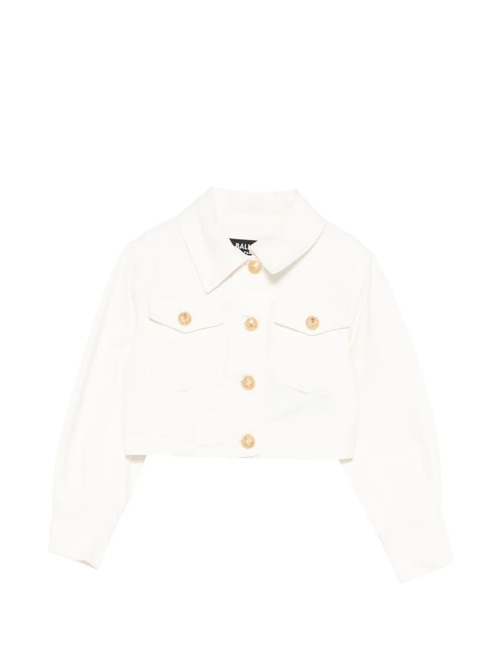 Balmain Kids pocket button jacket - Bianco