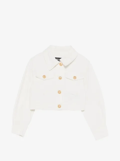 Balmain Kids veste boutonnée à poches