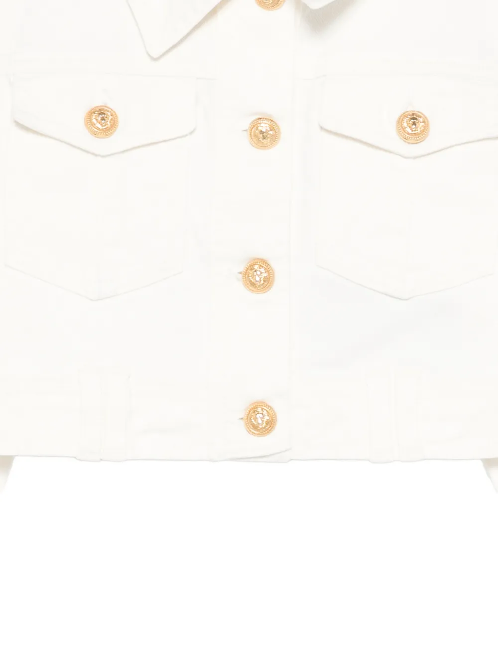  Balmain Kids Pocket Button Jacket - White 