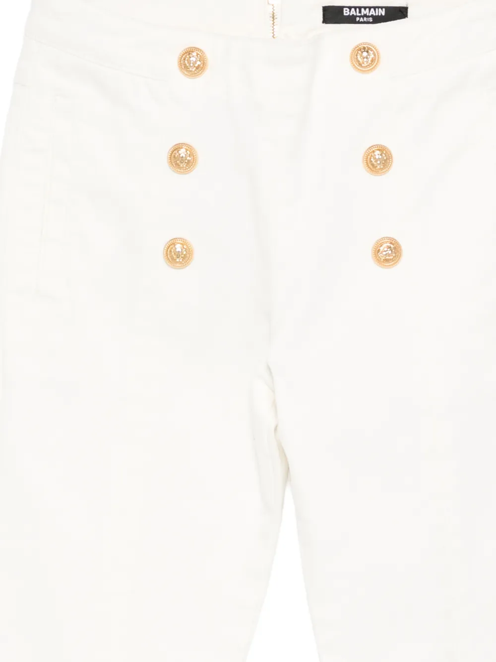 Balmain Kids Broek met knopen Wit