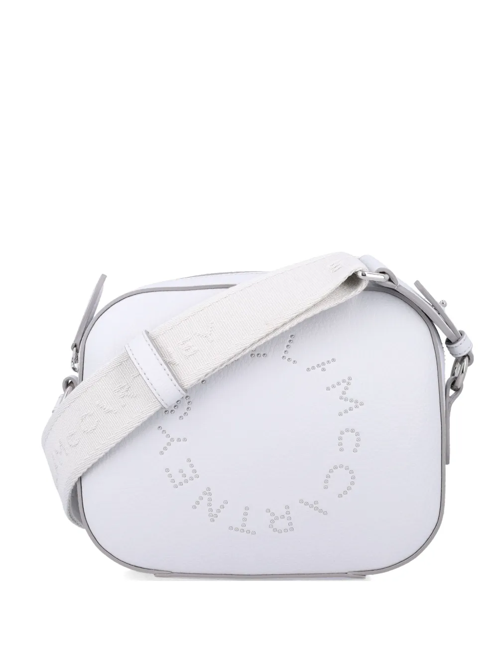 Stella McCartney Camera logo-detail leather bag - Bianco
