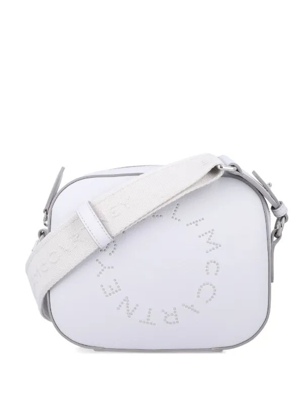 Stella McCartney Logo Camera Crossbody Bag in White