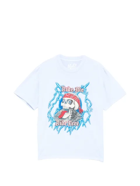 Melt Skull graphic T-shirt