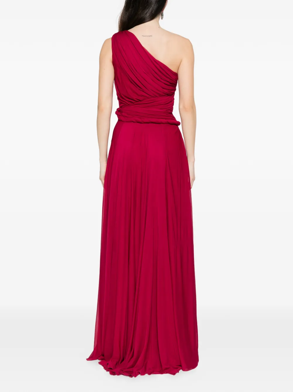 Giambattista Valli Asymmetrische maxi-jurk Roze