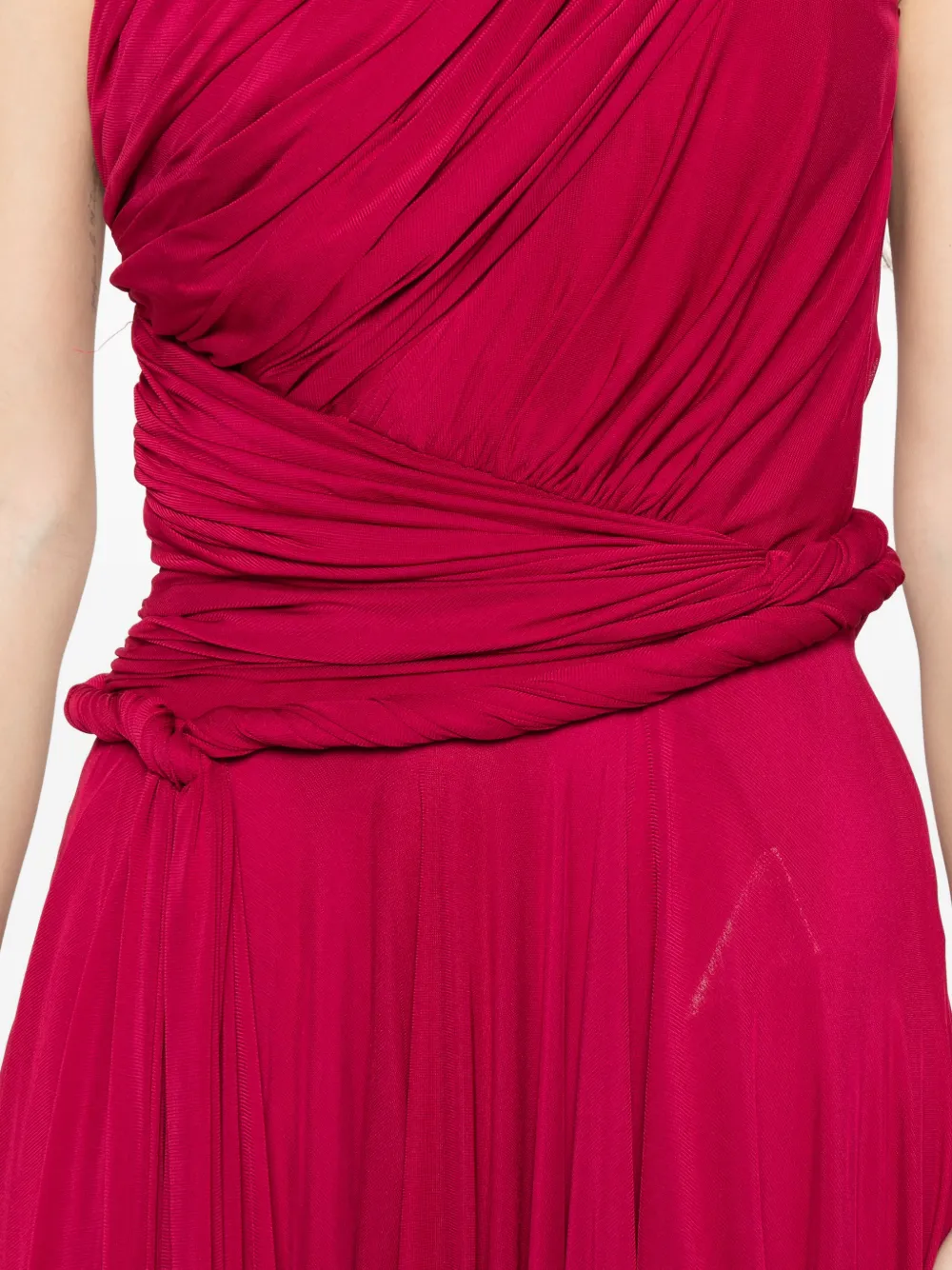 Giambattista Valli Asymmetrische maxi-jurk Roze