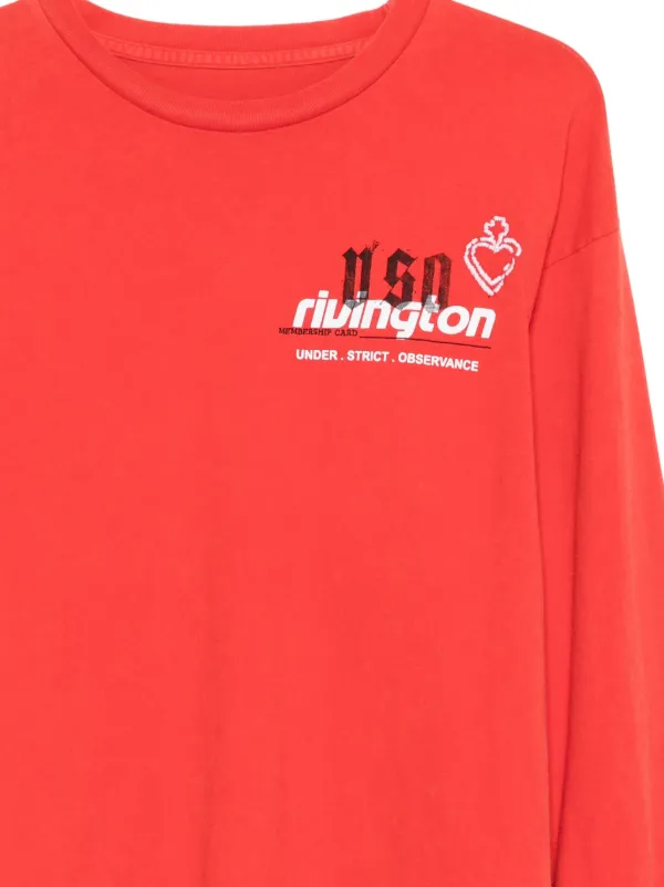 RRR123 long-sleeve Graphic T-shirt | Red | FARFETCH