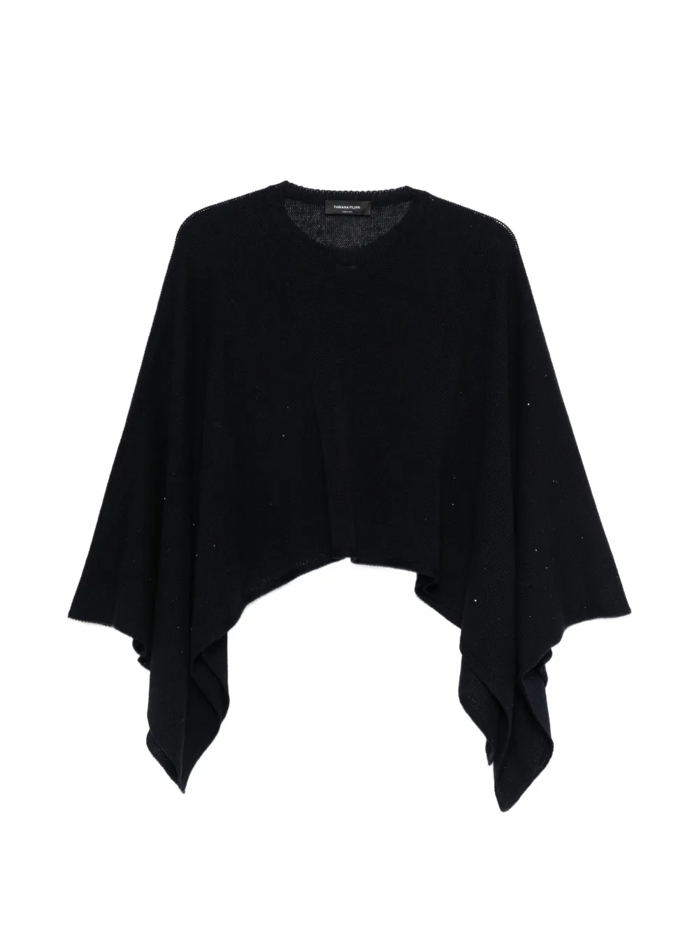Fabiana Filippi embellished knit poncho - Blau