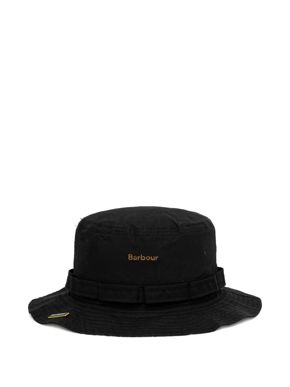 Barbour logo-detail bucket hat - Nero