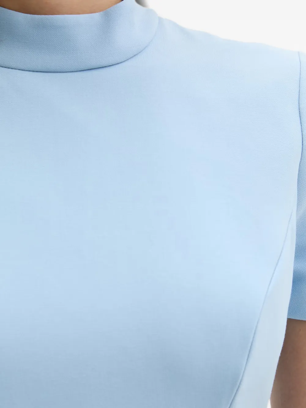 Bardot Flared jurk met korte mouwen Blauw