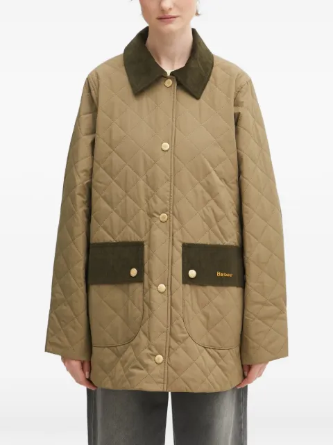 Barbour Corinne quilted corduroy-trim jacket